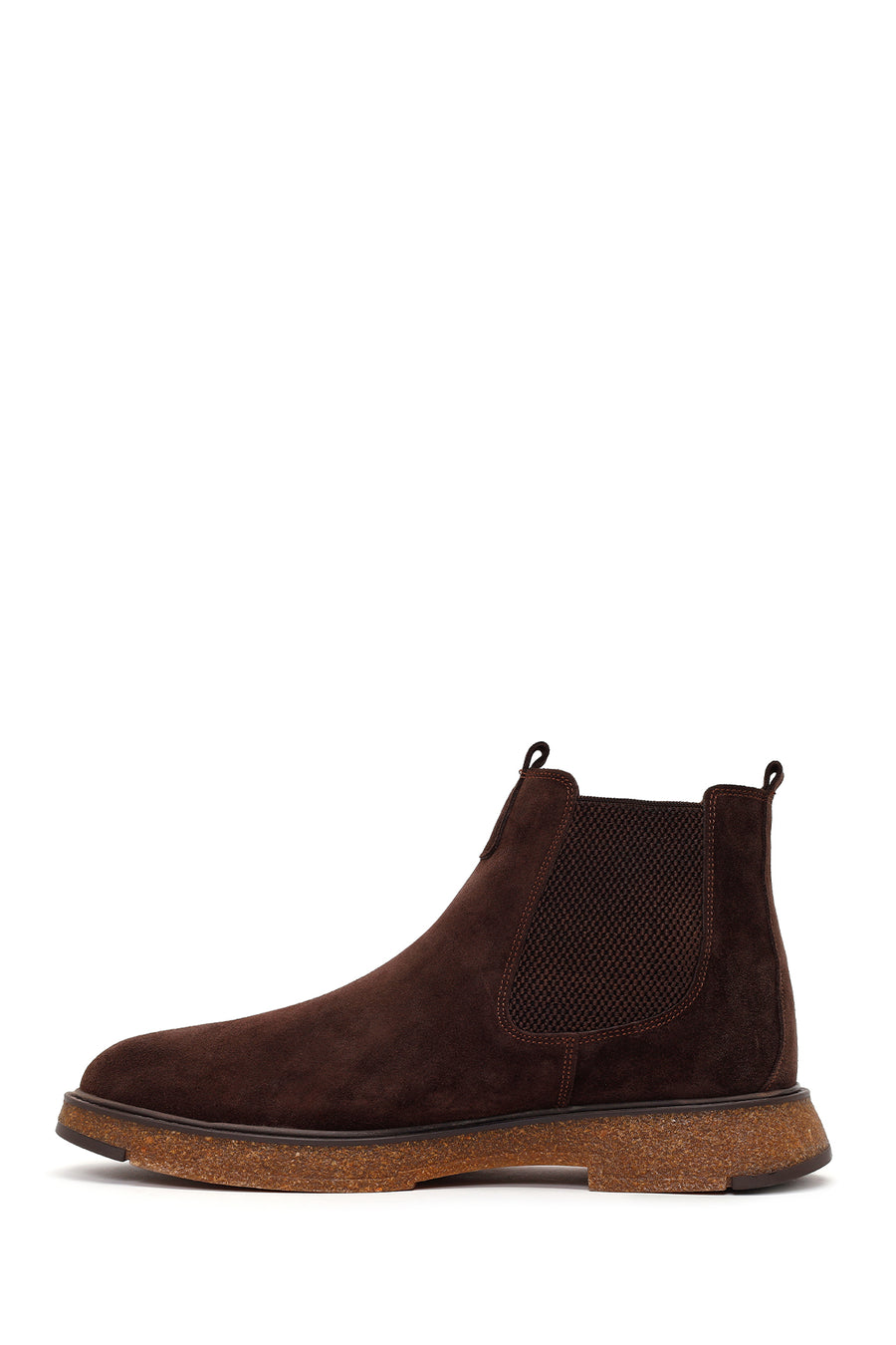 Male Brown Suede Chelsea Boots