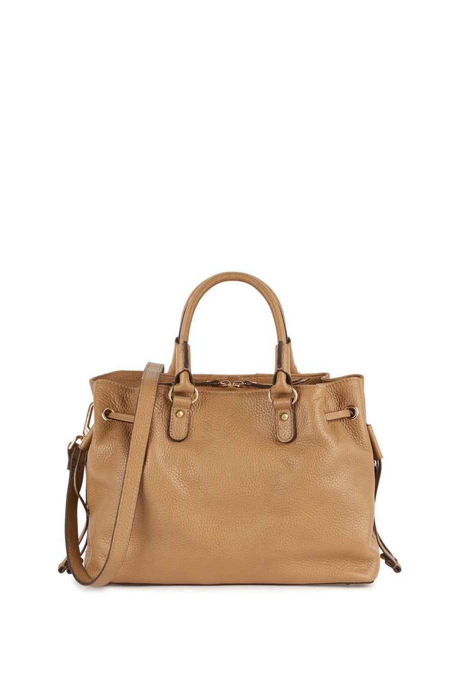 Geox Women's Brown Marsila Long Strap Leather Handbag