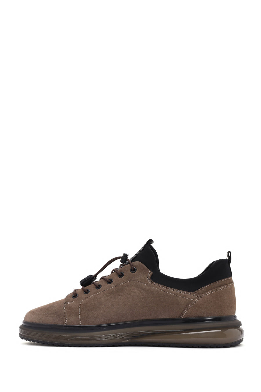 
Men's Mink Lace-Up Thick Sole Suede Leather Casual Sneaker
