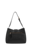Geox Women's Black Solangy Leather Shoulder Bag | Derimod
