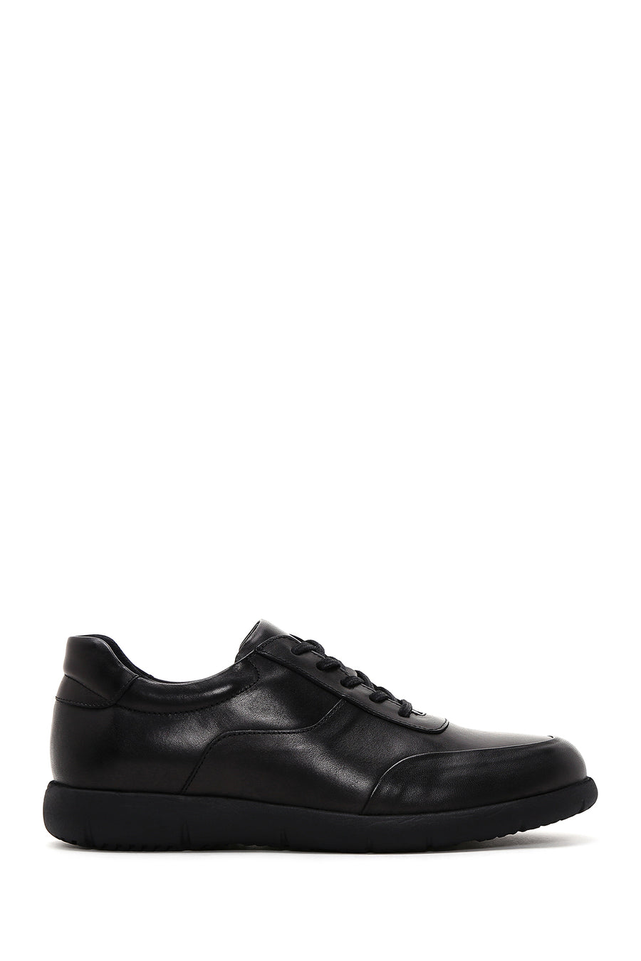 Men's Black Leather Sneaker 23WFD608718 | Derimod