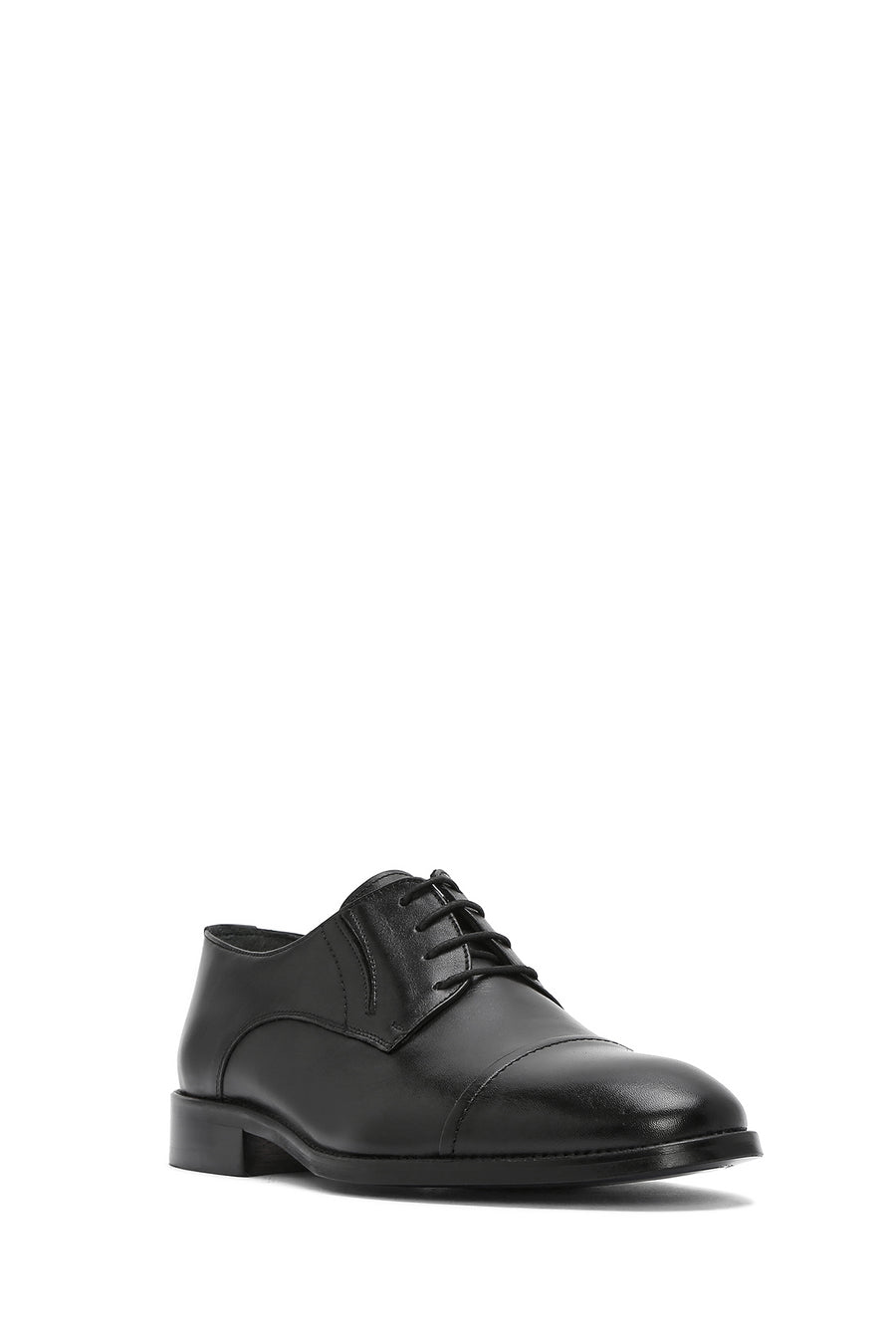 Men's Black Laced Leather Classic Shoes