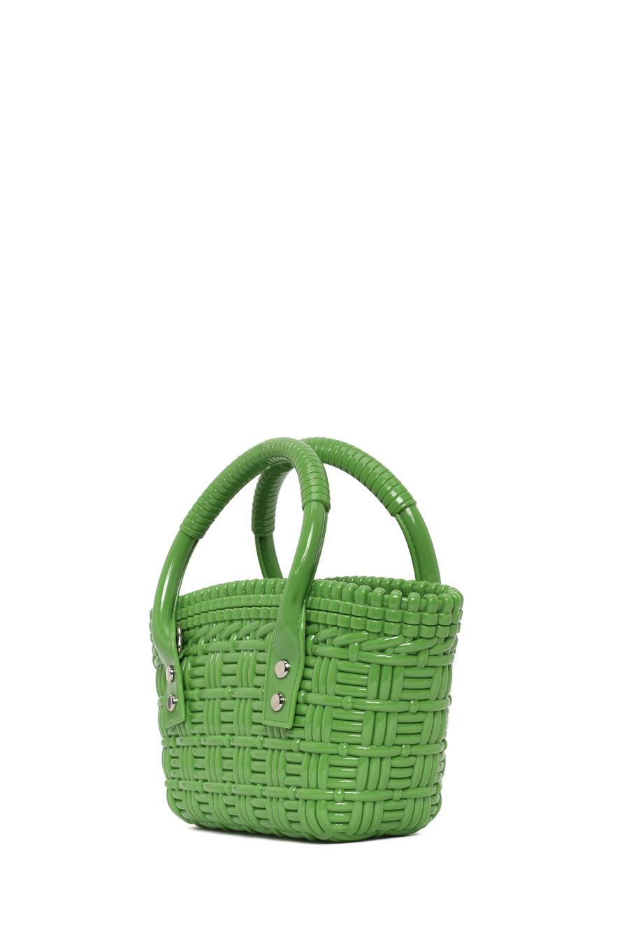 Women's Green Long Strap Mini Jelly Handbag