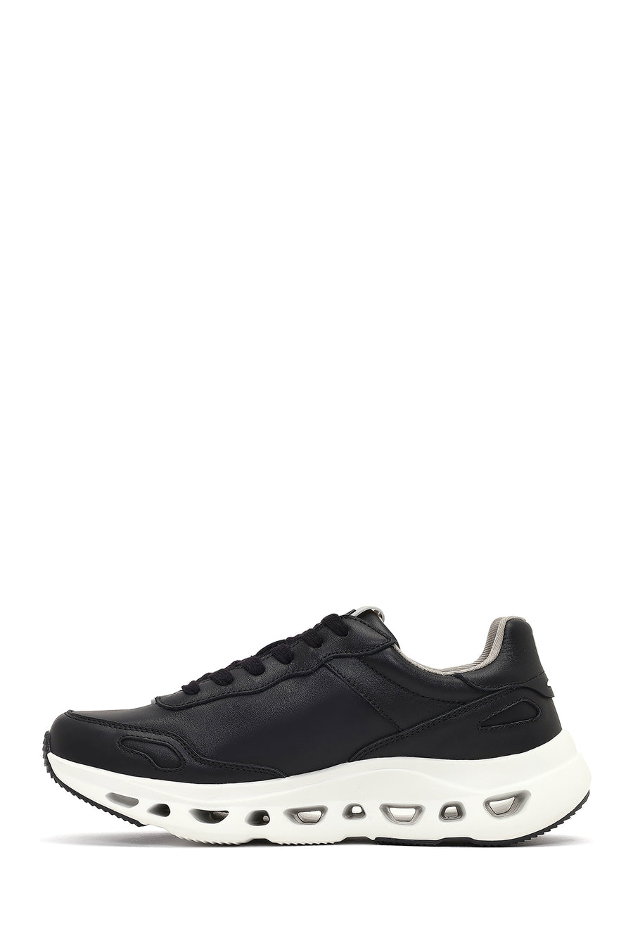 Derimod Studio Men's Black Lace-Up Thick-Soled Sneaker