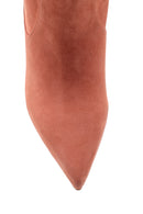 Women's Nubuck Leather Heeled Boots | Derimod