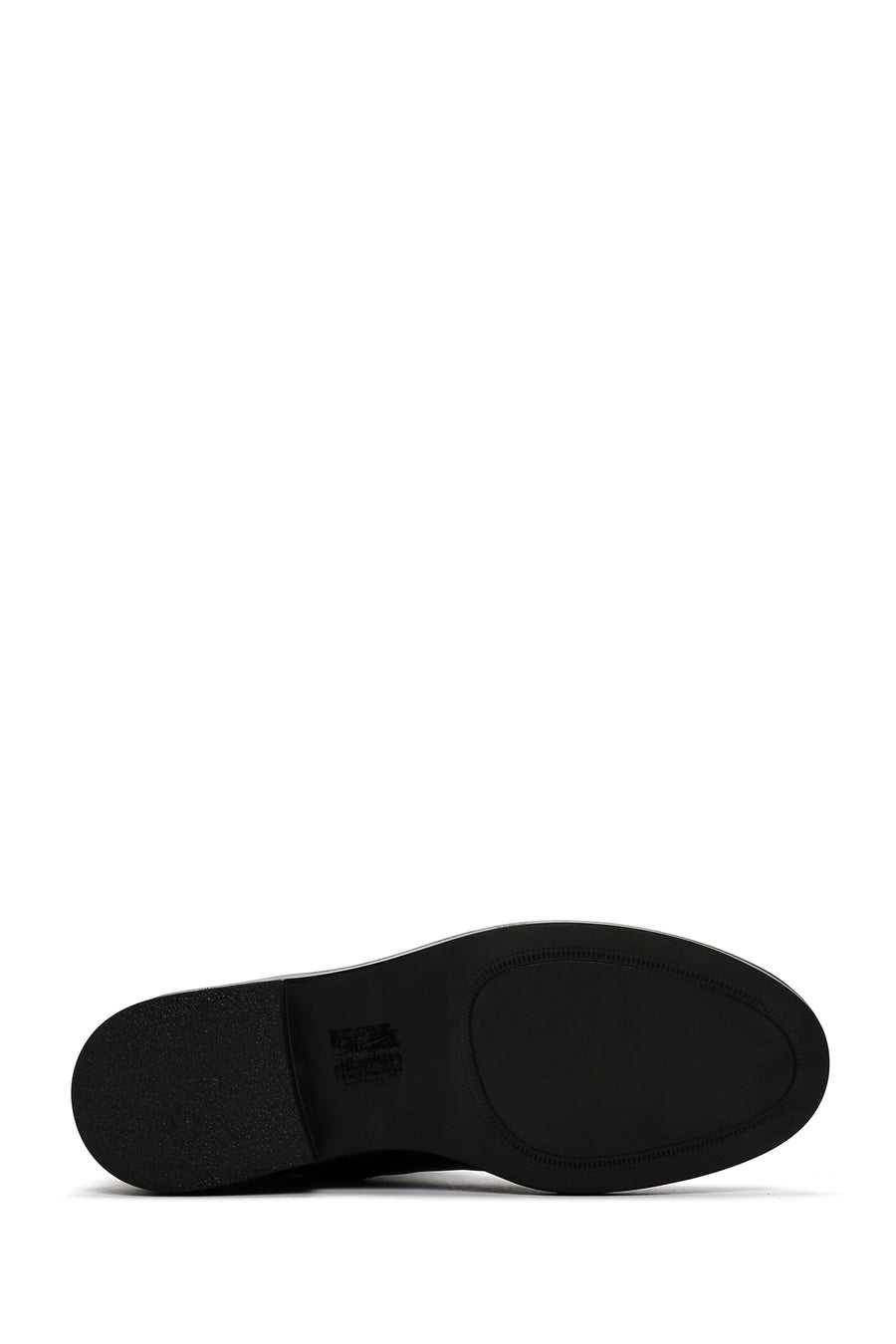 Woman Black Zippered Buckle Detail Leather Casual Boots
