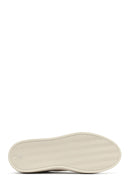 Men's White Lace-Up Leather Sneaker | Derimod