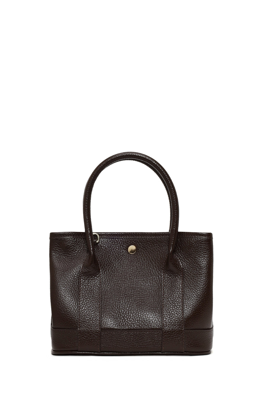 Woman Brown Long-Strap Mini Leather Shoulder Bag