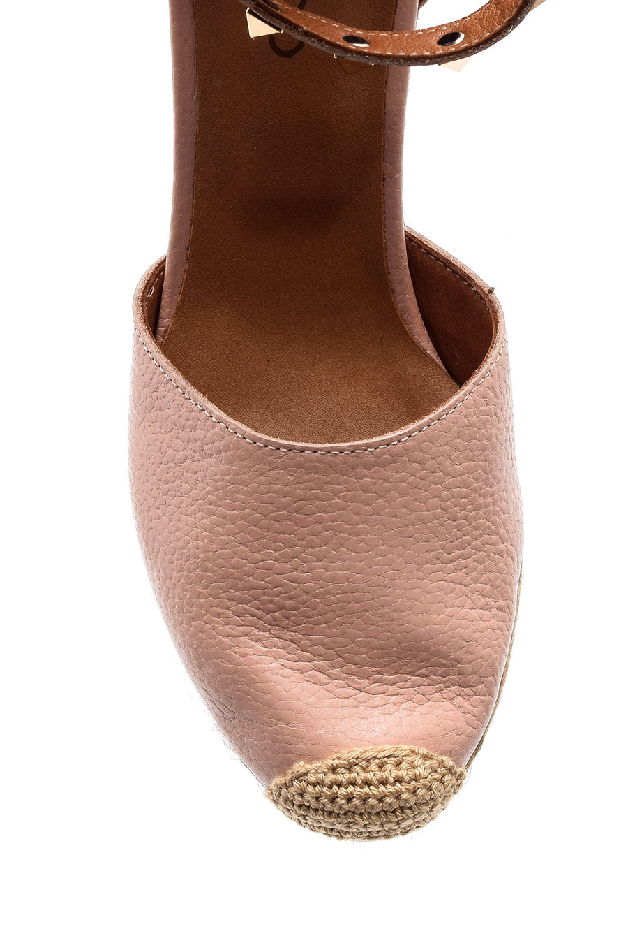 Women's Studded Wedge Heeled Espadrille Shoes