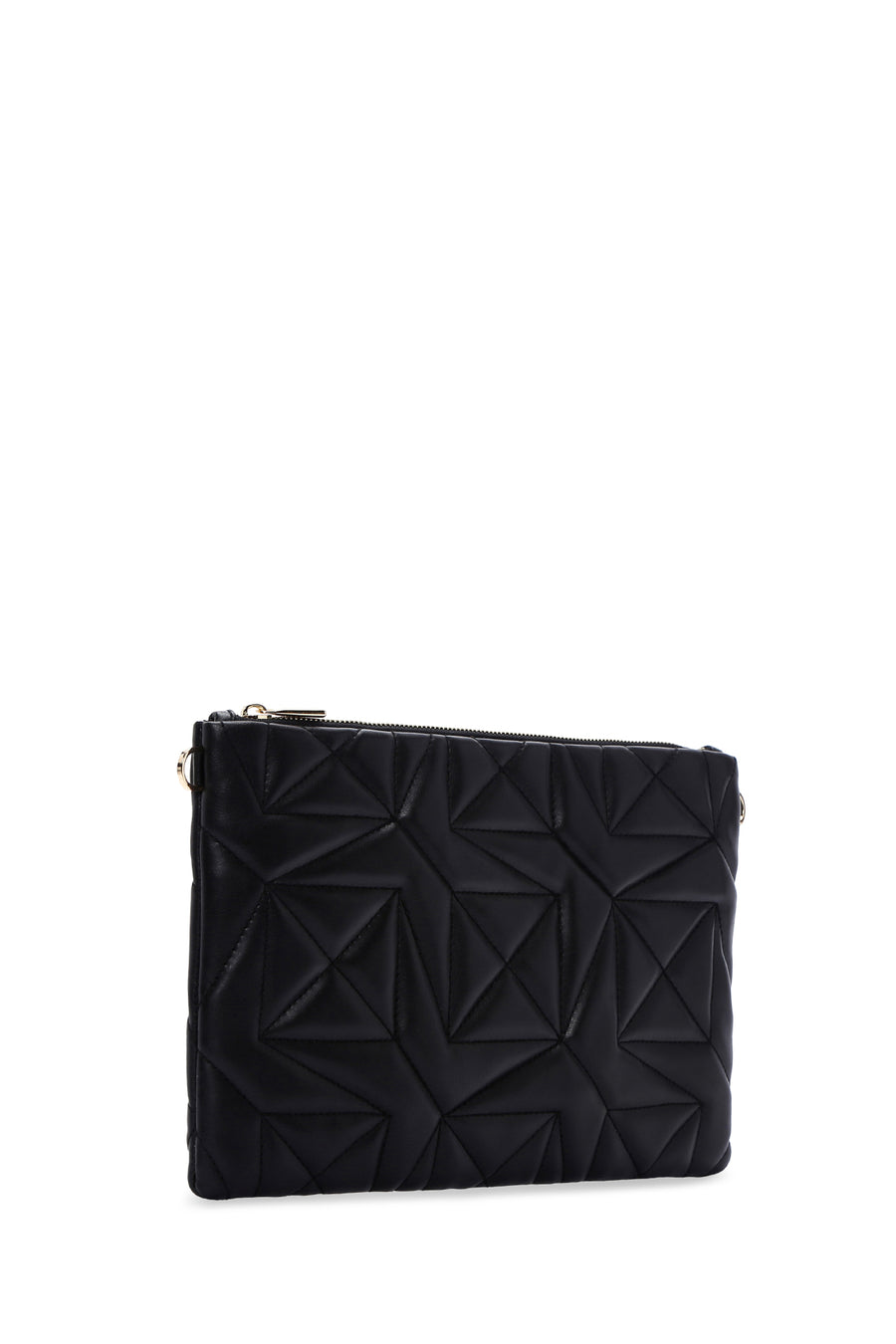 Women's Black Quilted Portfolio Bag