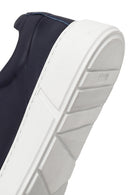 Male Navy Lace-up Leather Sneaker | Derimod