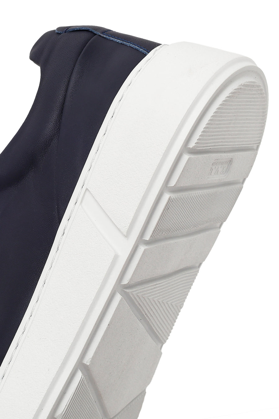 Male Navy Lace-up Leather Sneaker