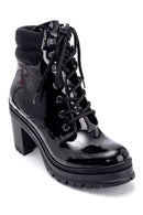 Women's Patent Leather Heeled Boots | Derimod