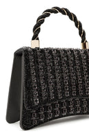Women's Anthracite Long Strap Stone Mini Handbag | Derimod