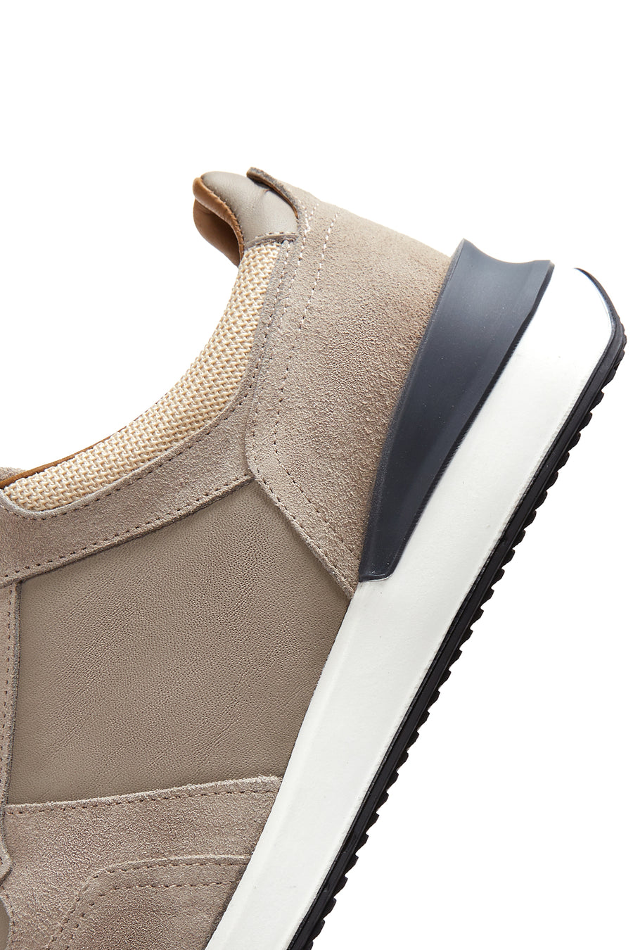 Erkek Bej Süet Deri Sneaker