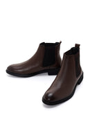 Men's Brown Leather Chelsea Boots | Derimod