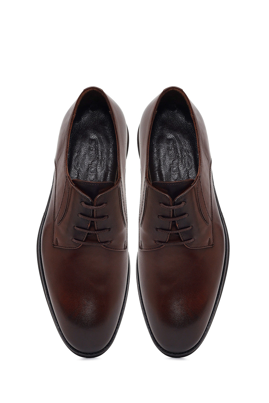 Men's Brown Laced Leather Classic Shoes