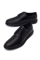 Male Black Lace-up Leather Casual Shoes | Derimod