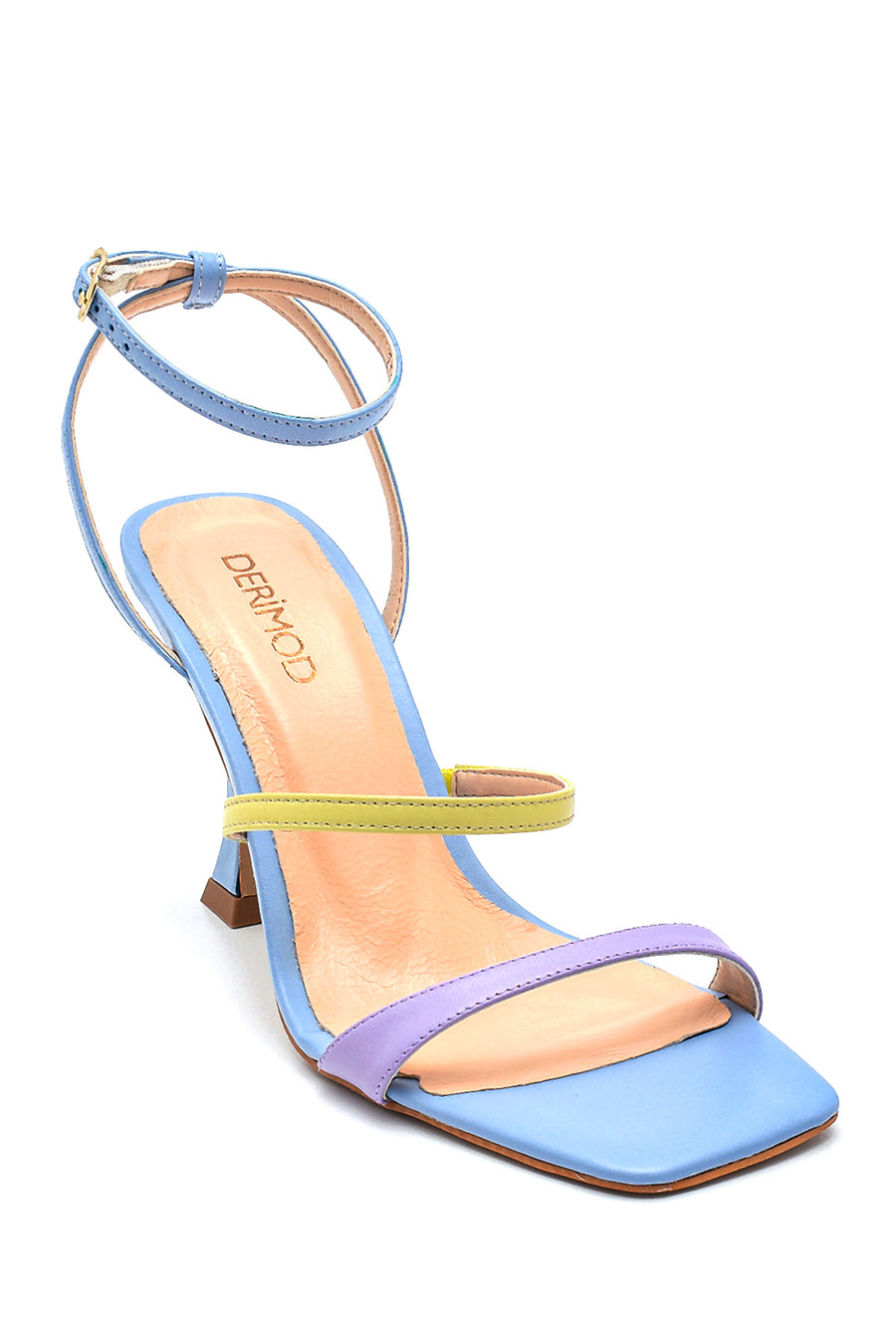 Women's Casual Heeled Leather Sandals