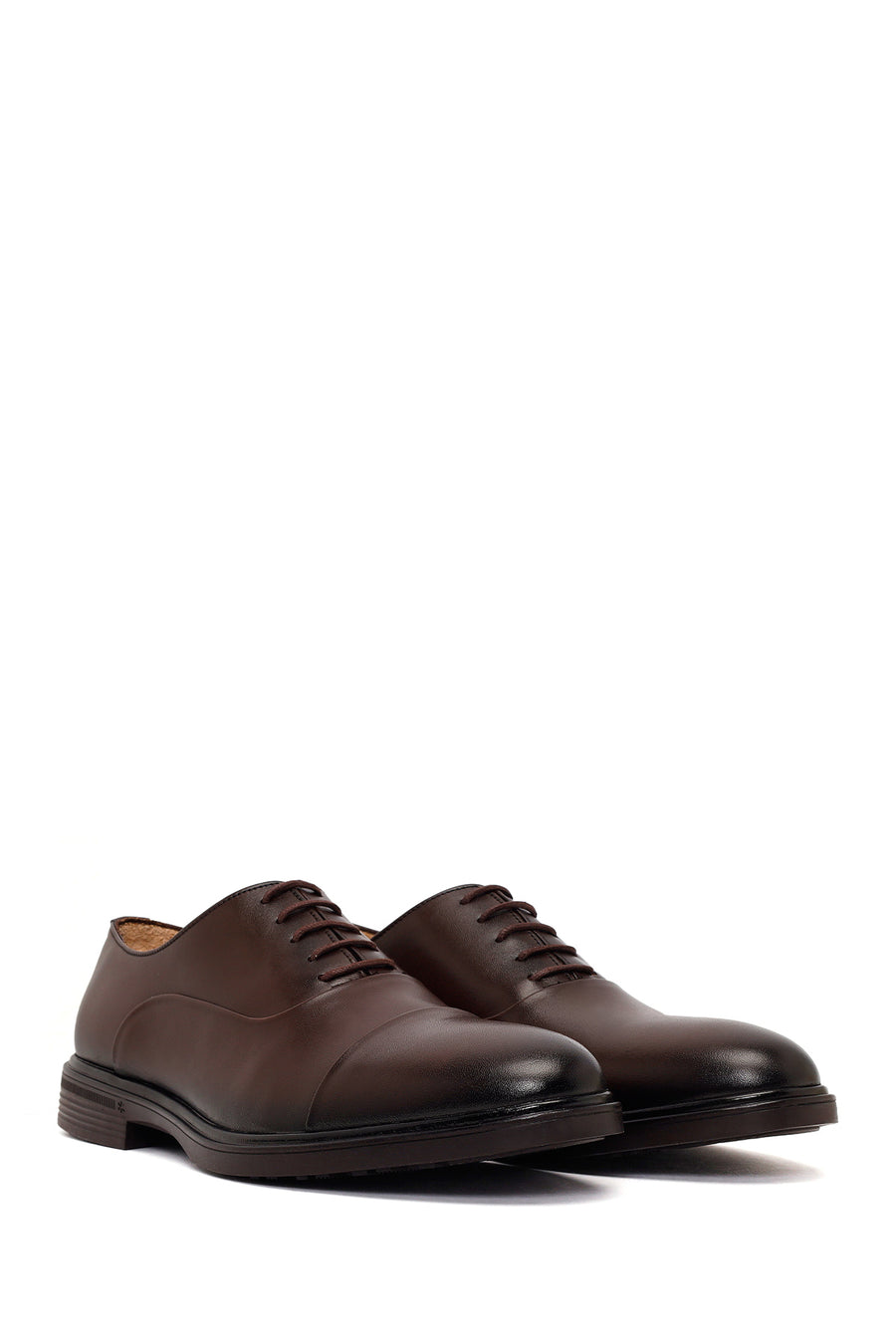 Male Brown Lace-up Leather Casual Shoes