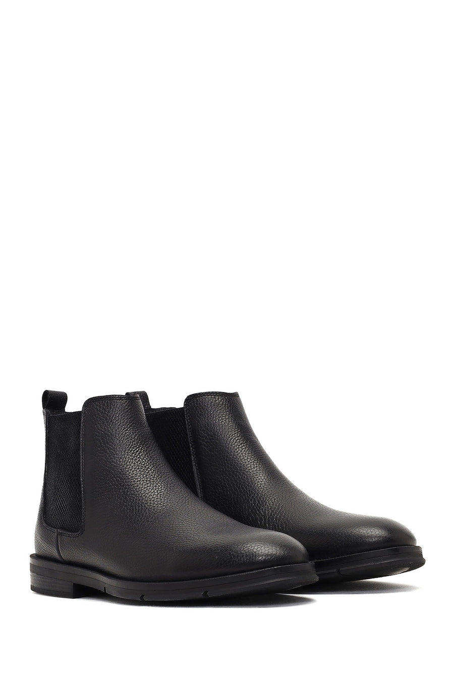 Men's Black Leather Chelsea Boot