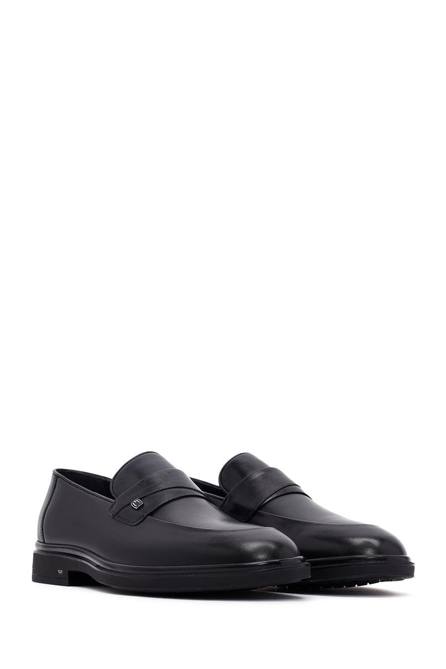 Male Black Leather Classic Loafer