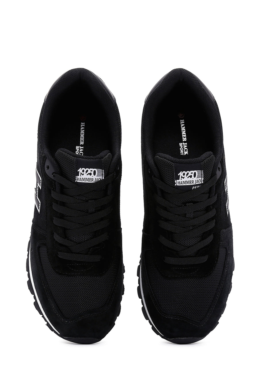 Hammer Jack Men's Black Peru Suede Leather Sneaker