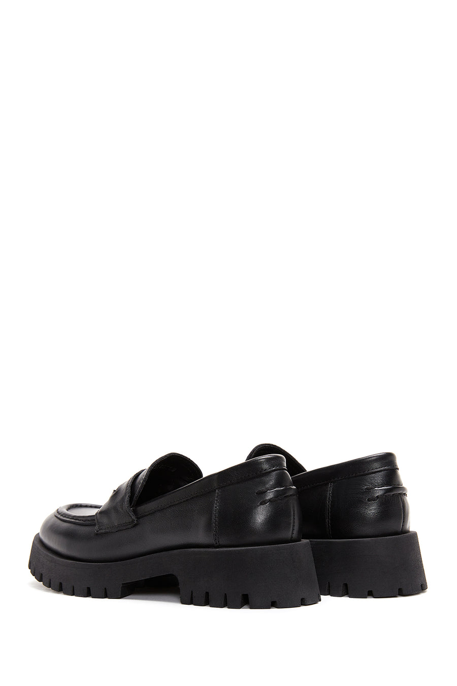 Women's Black Leather Loafer