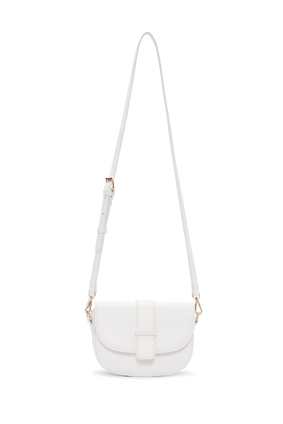 Women's White Long Strap Shoulder Bag