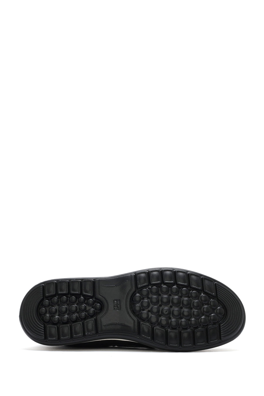 Men's Black Lace-Up Nubuck Leather Casual Shoes