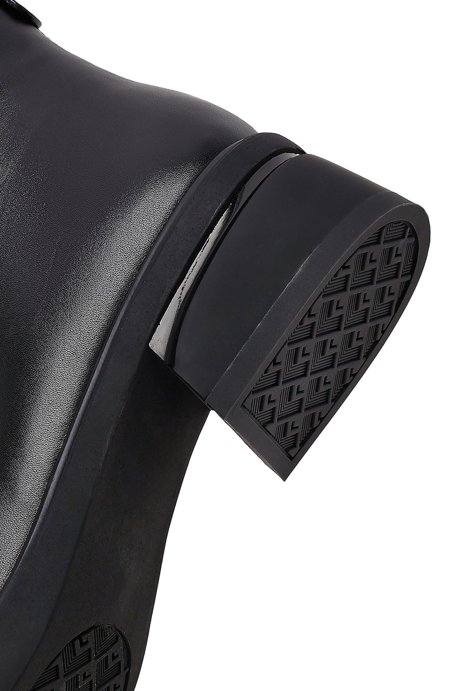 Women's Black Zipper Boots