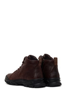 Male Brown Zip Closure Leather Boots | Derimod