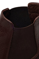 Male Brown Leather Casual Chelsea Boots | Derimod