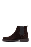 Male Brown Suede Chelsea Boots | Derimod