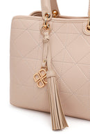 Woman Cream Long Strap Printed Shoulder Bag | Derimod