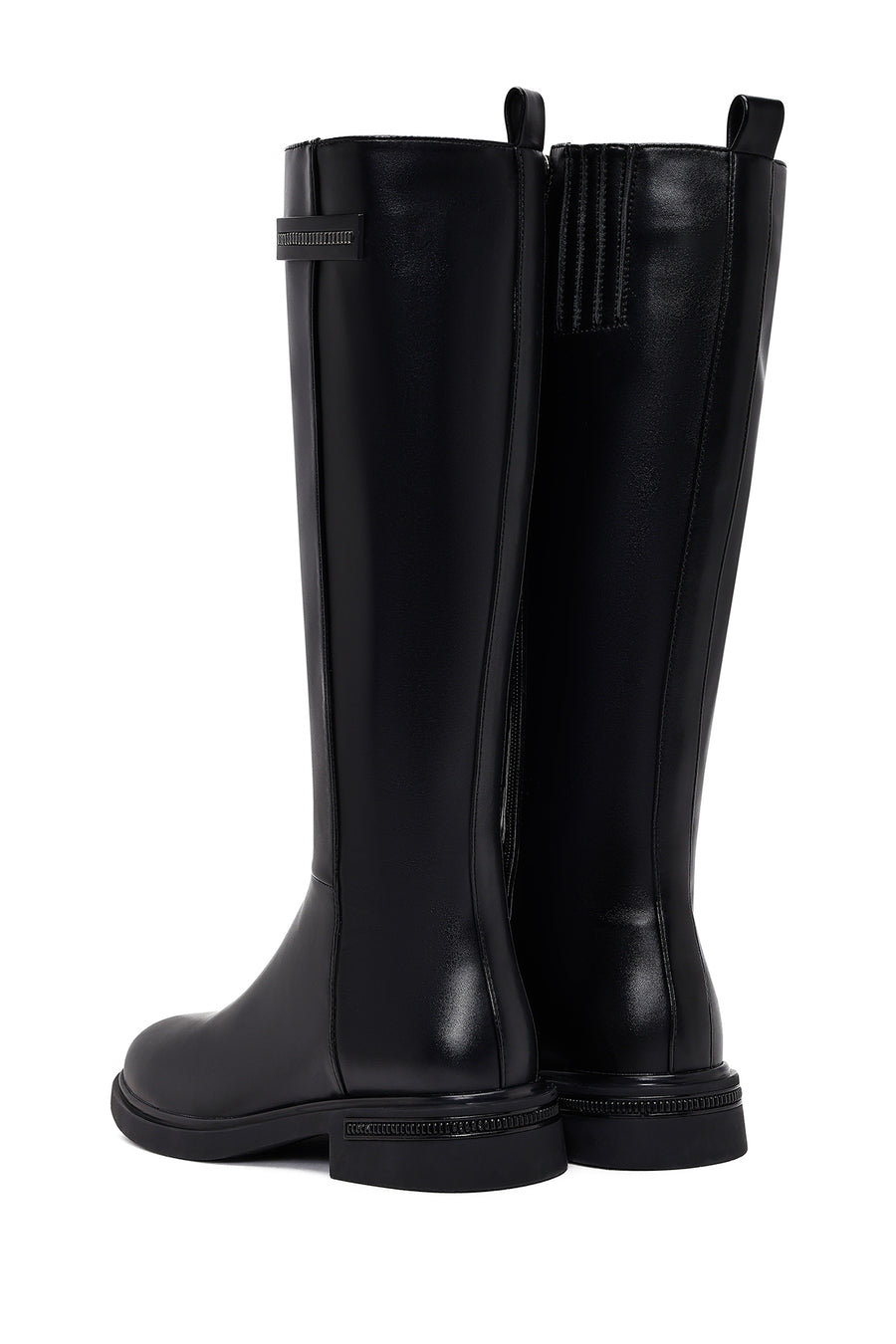 Women's Black Zippered Boots