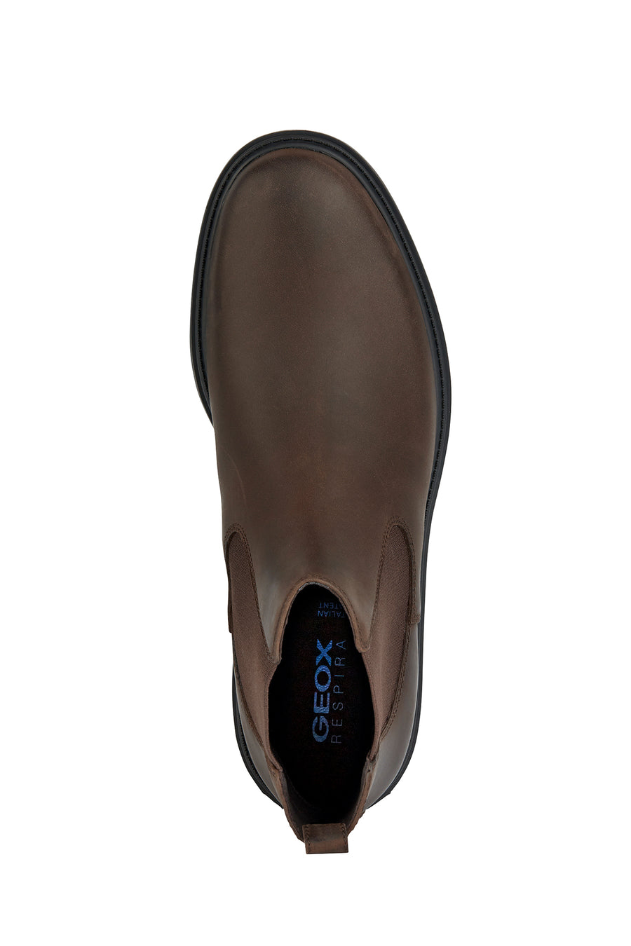 Geox Men's Brown Spherica Ec7 Leather Chelsea Boots