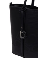 Woman Black Long-Strap Printed Shoulder Bag | Derimod