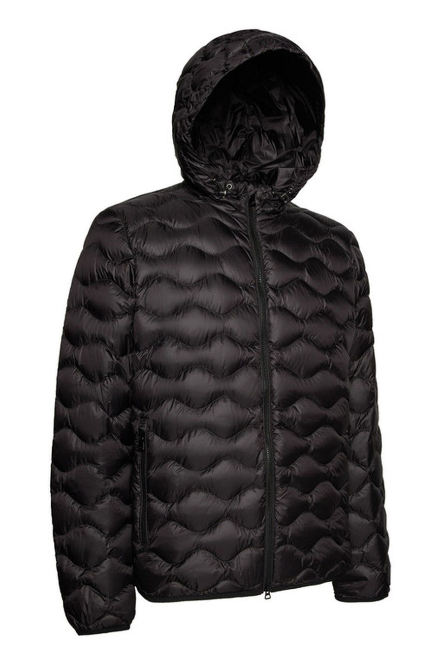 Geox Men's Black Ascanio Hooded Coat