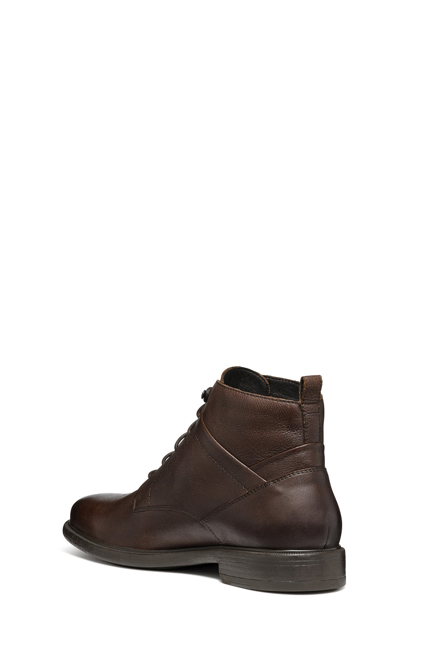 Geox Men's Brown Terence Lace-Up Leather Combat Boots