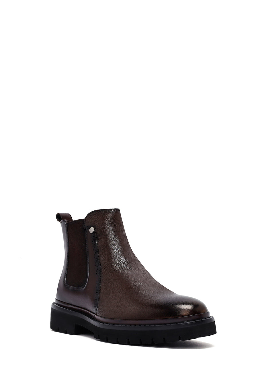 Male Brown Leather Chelsea Boots