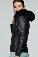 Elena Women's Black Coat | Derimod
