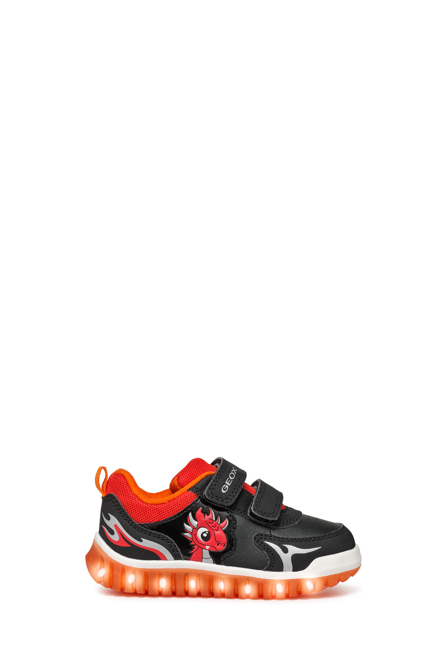 Geox Baby Boy Black Cowhide Leather Sneaker