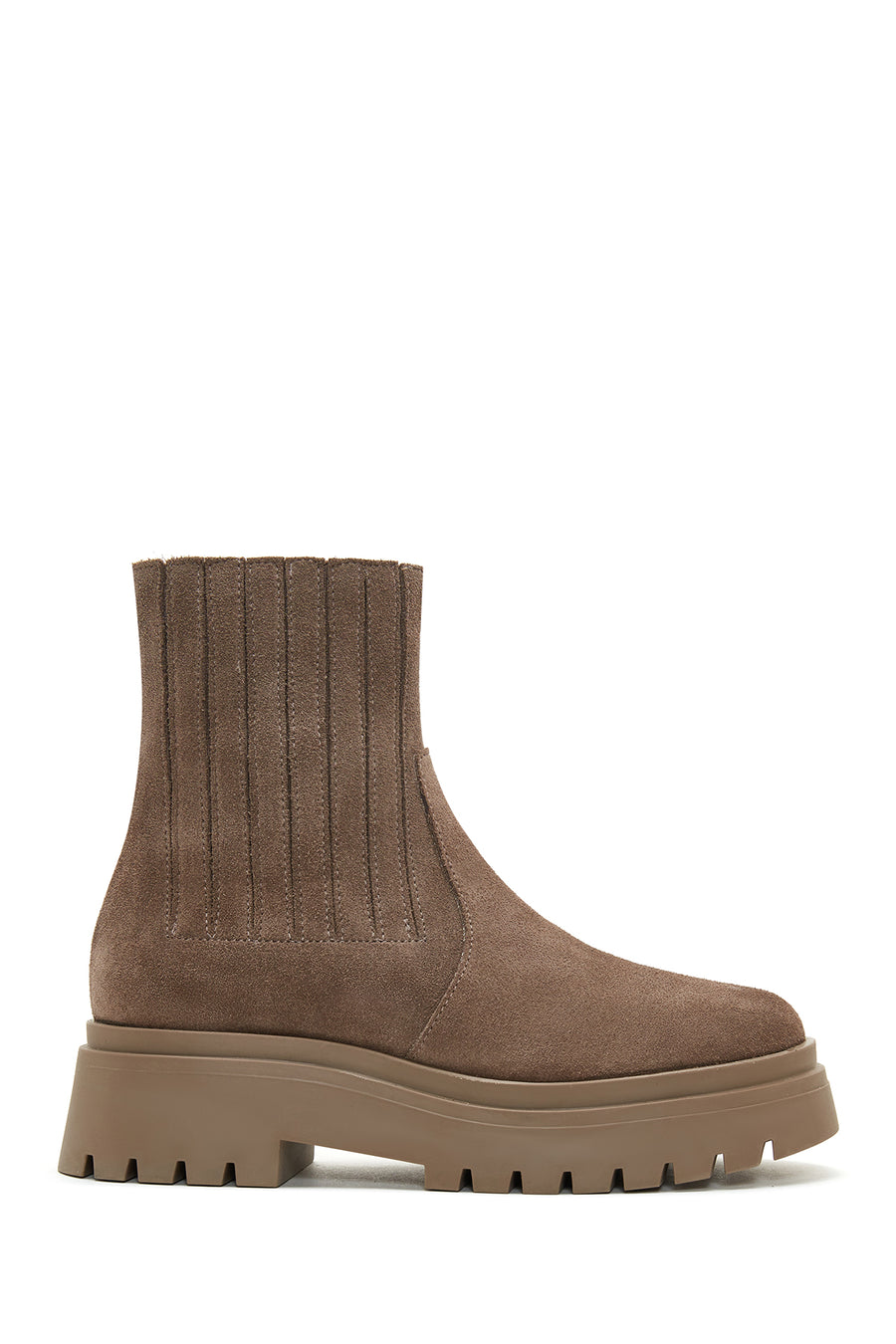 Women's Suede Leather Chelsea Boots 22WFD164110 | Derimod