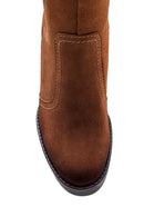 Women's Leather Suede Heeled Boots | Derimod