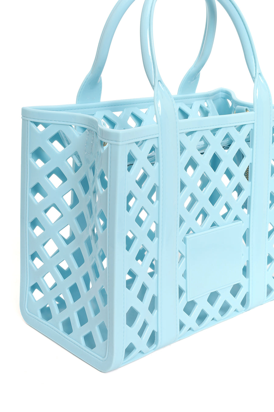 Women's Blue Long Strap Jelly Handbag