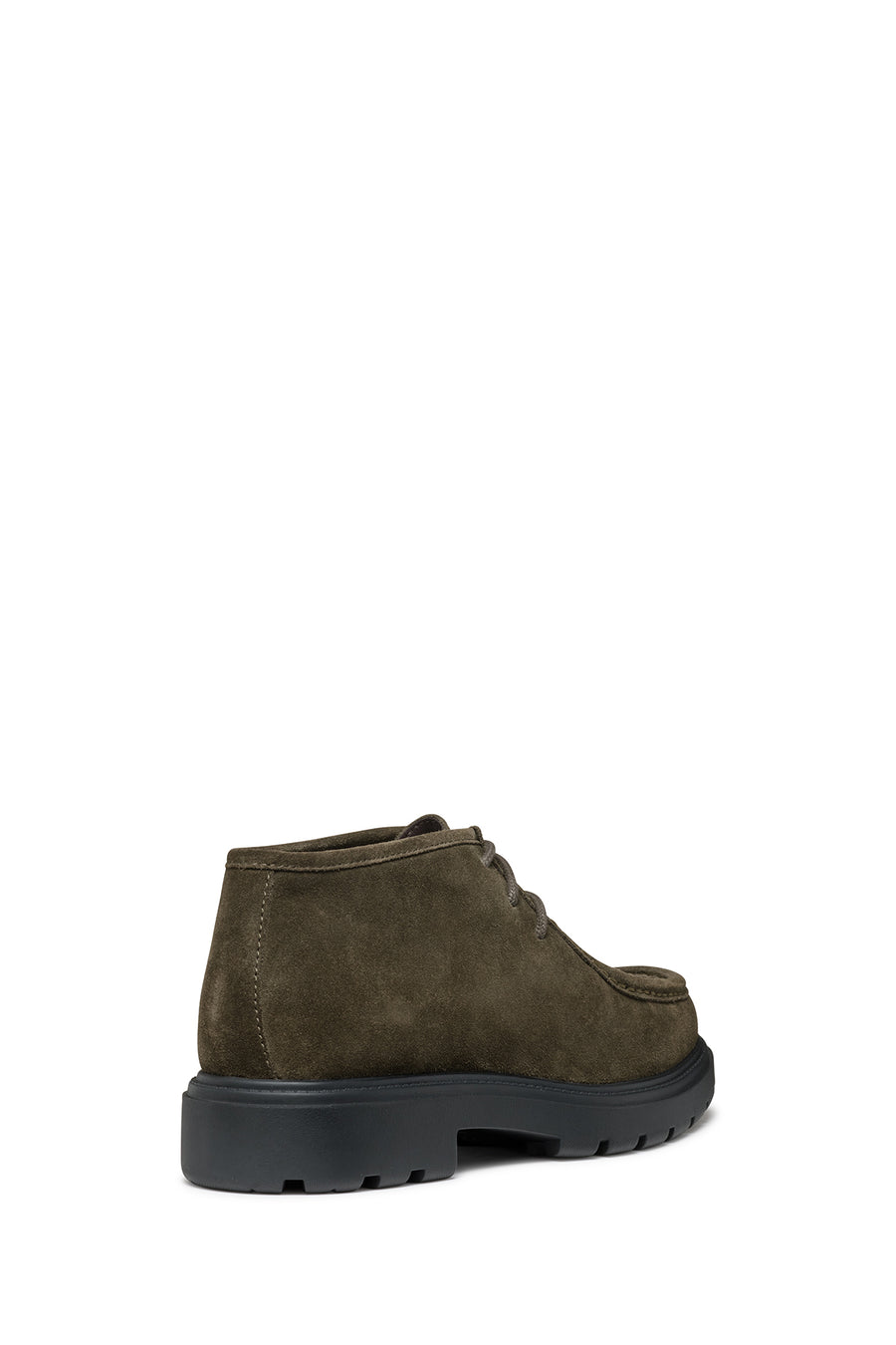 Geox Men's Khaki Spherica Ec7 Lace-Up Suede Leather Boots