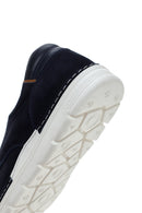 Men's Navy Blue Lace-up Leather Casual Shoes | Derimod