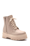 Women's Leather Thick Soled Boots | Derimod