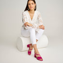 Women's Heeled Leather Sandals | Derimod